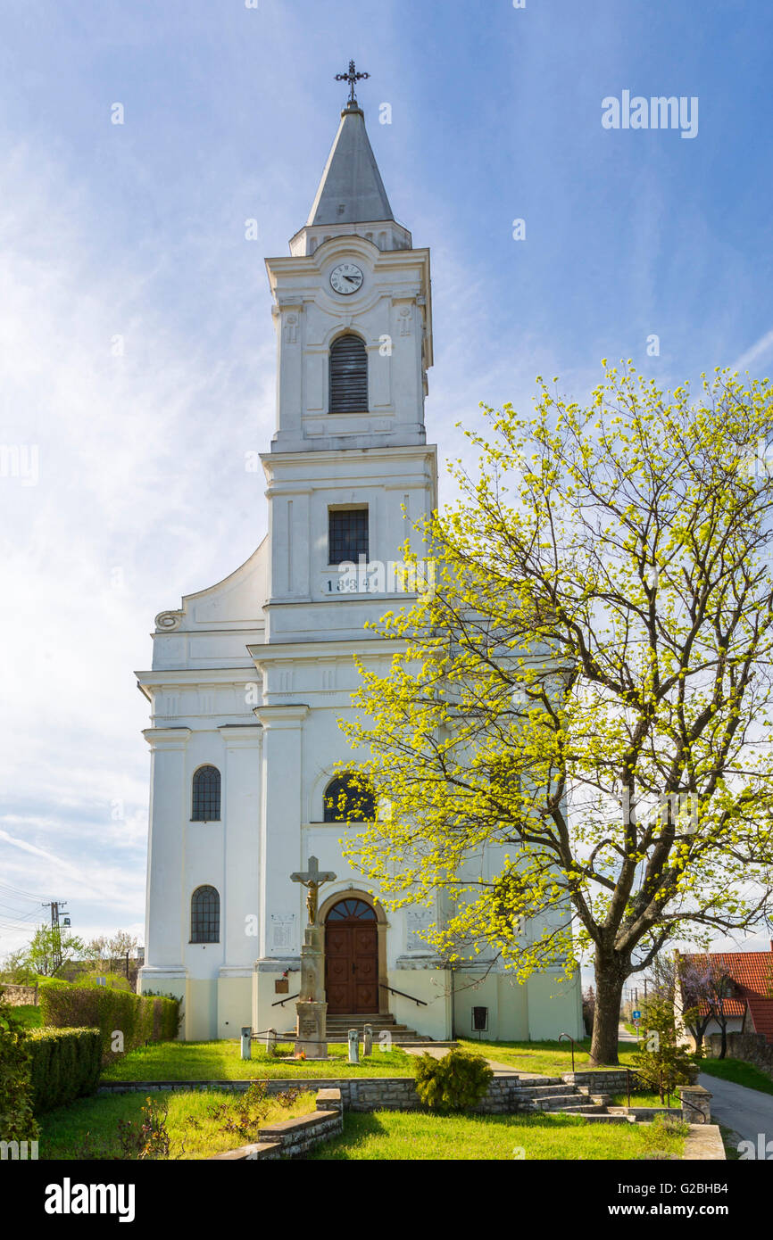 Kirche in Aszófő, Aszófő, Grafschaft von Veszprém, Ungarn Stockfoto