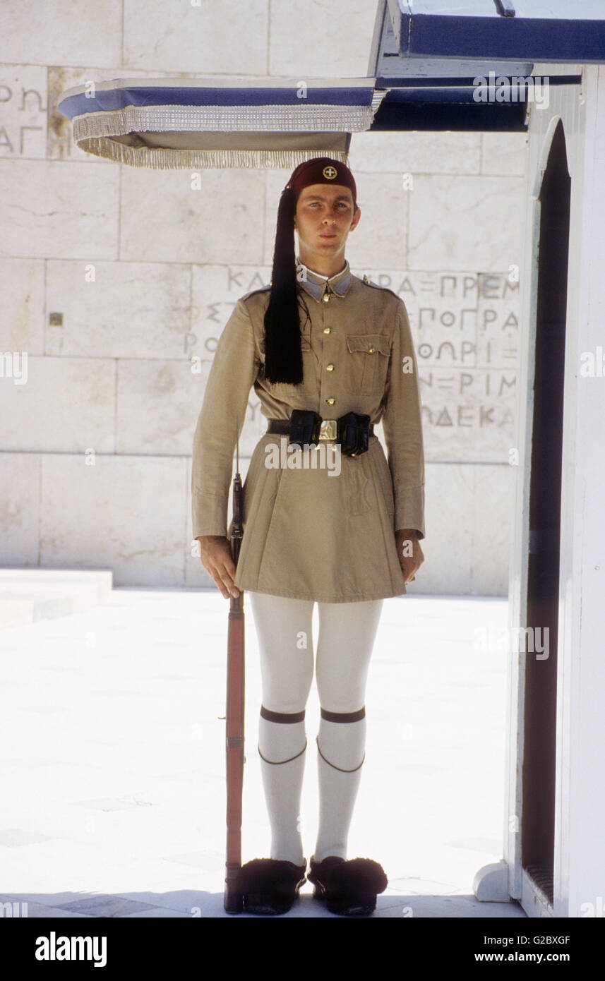Ehrengarde in alten Uniformen Stockfoto