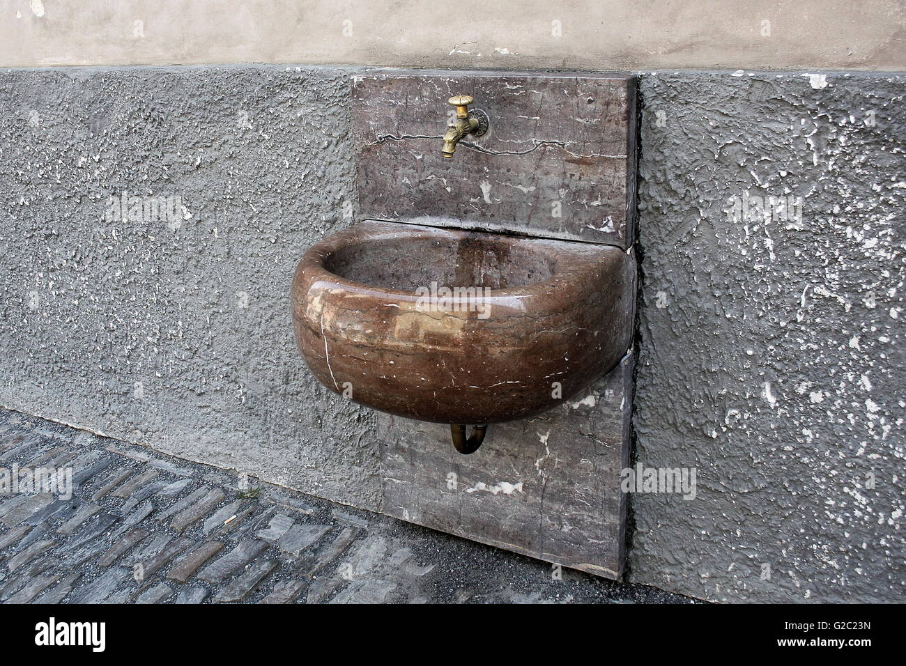 Waschbecken - Wasserspeier in Altstadt Prag Stockfoto