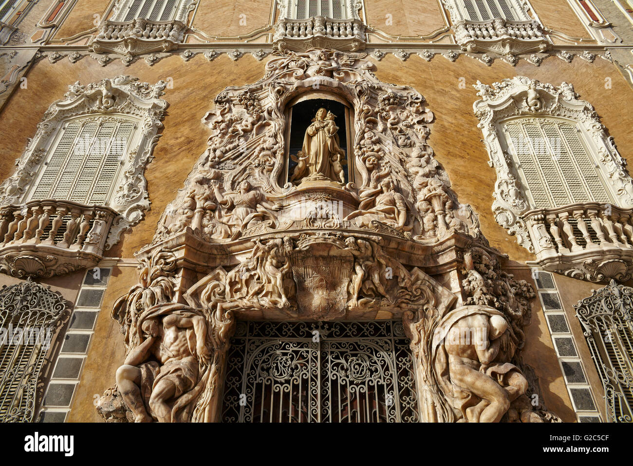 Palast des Marqués de Dos Aguas. Valencia. Comunitat Valenciana. Spanien. Stockfoto
