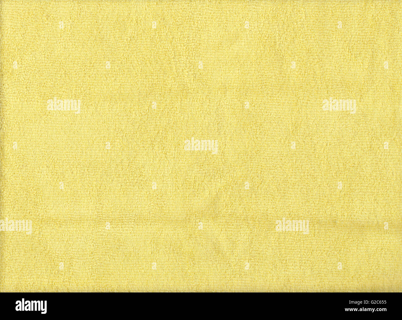 Textur des gelben Mikrofaser-Tuch für Design-Hintergrund. Stockfoto