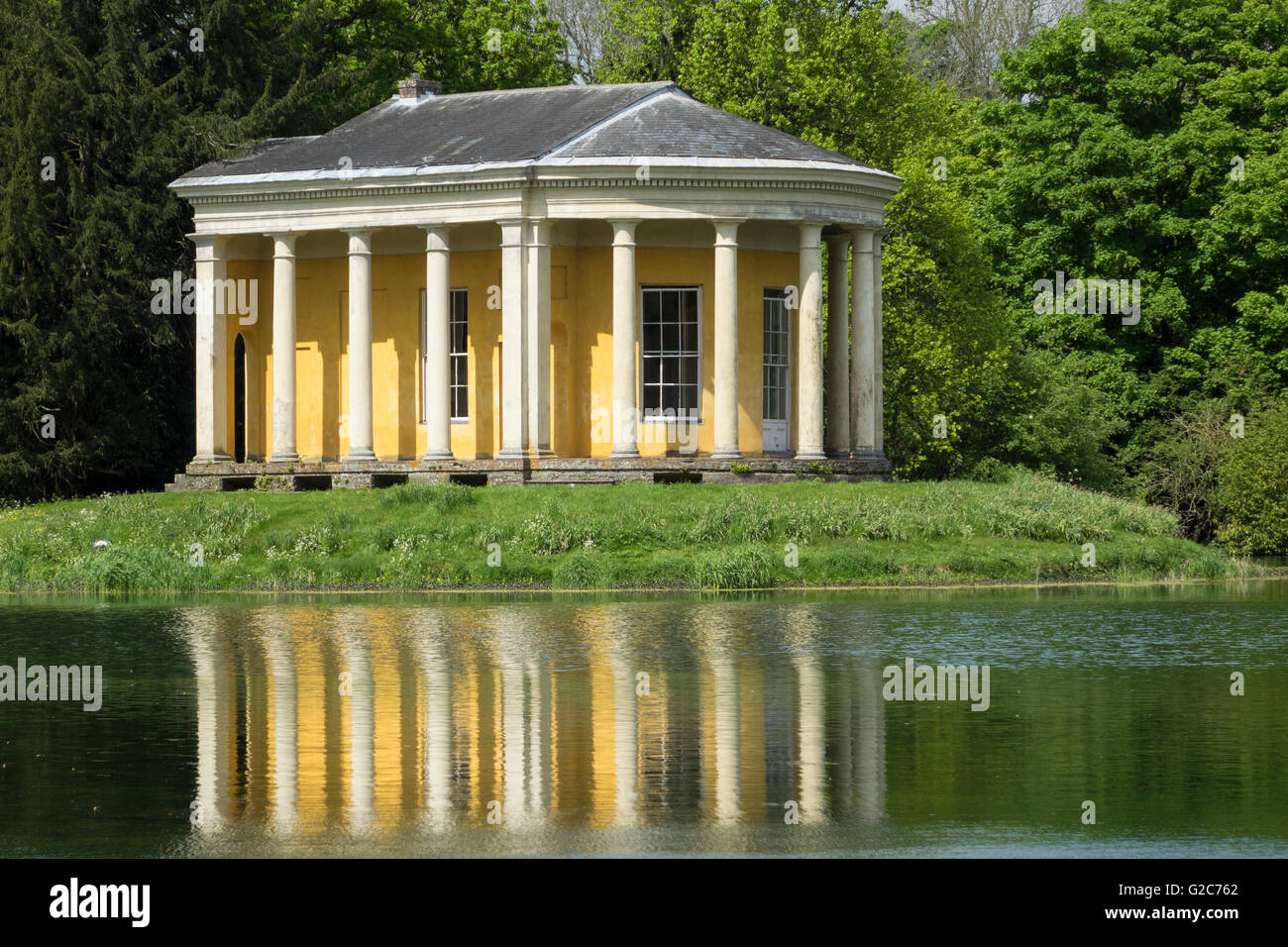 England, Buckinghamshire, West Wycombe Park, Musiktempel Stockfoto