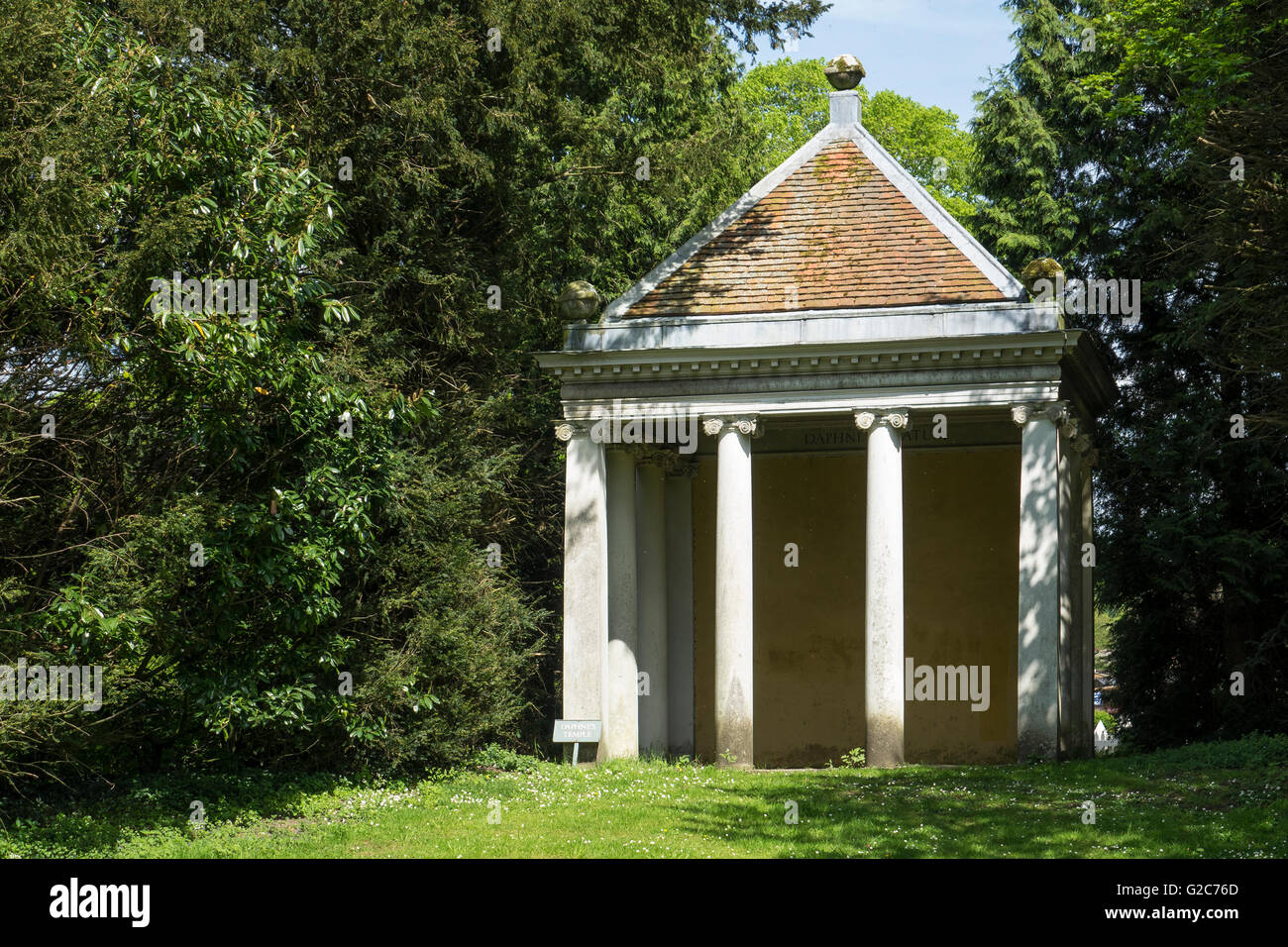 England, Buckinghamshire, West Wycombe Park, Daphnes Tempel Stockfoto