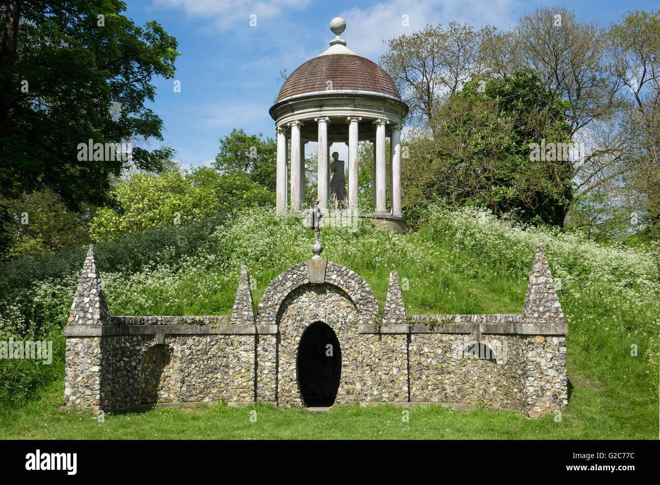 England, Buckinghamshire, West Wycombe Park, Tempel der Venus Stockfoto