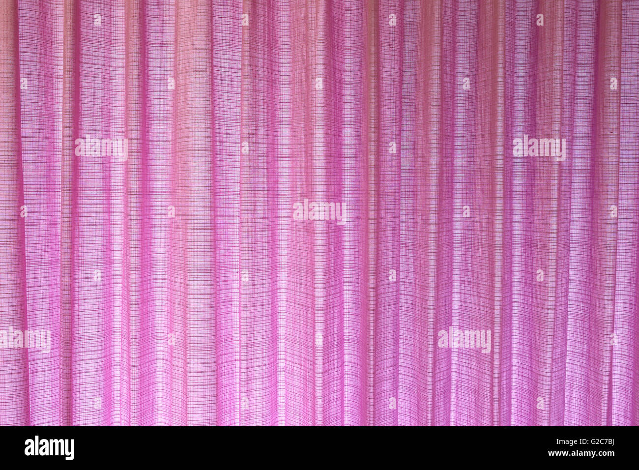 Textur von rosa Gardinen und Stoff Maßwerk für die Design-Hintergrund haben. Stockfoto