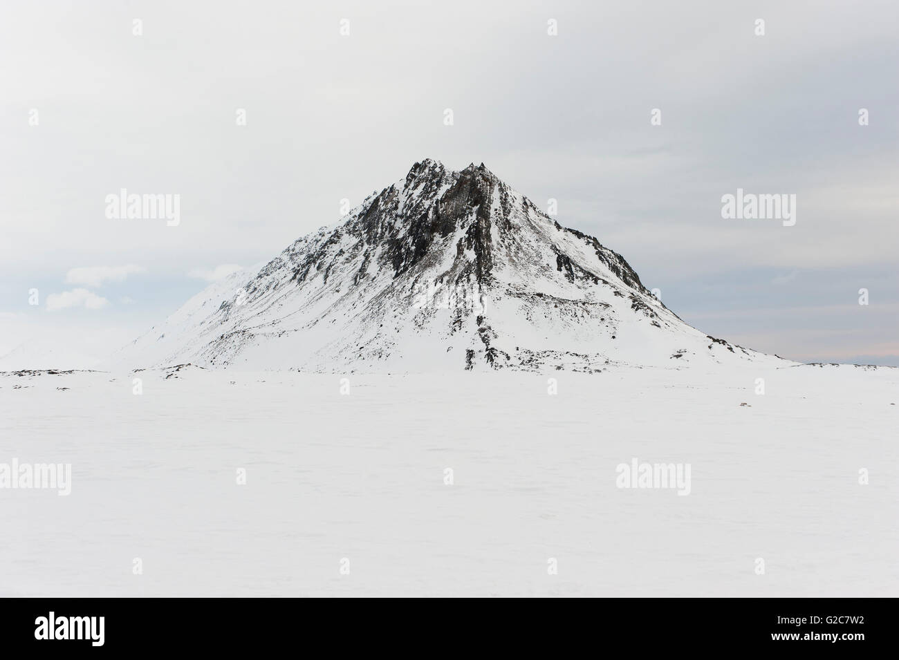 Isfjord Radio, Spitzbergen, Svalbard, Norwegen Stockfoto
