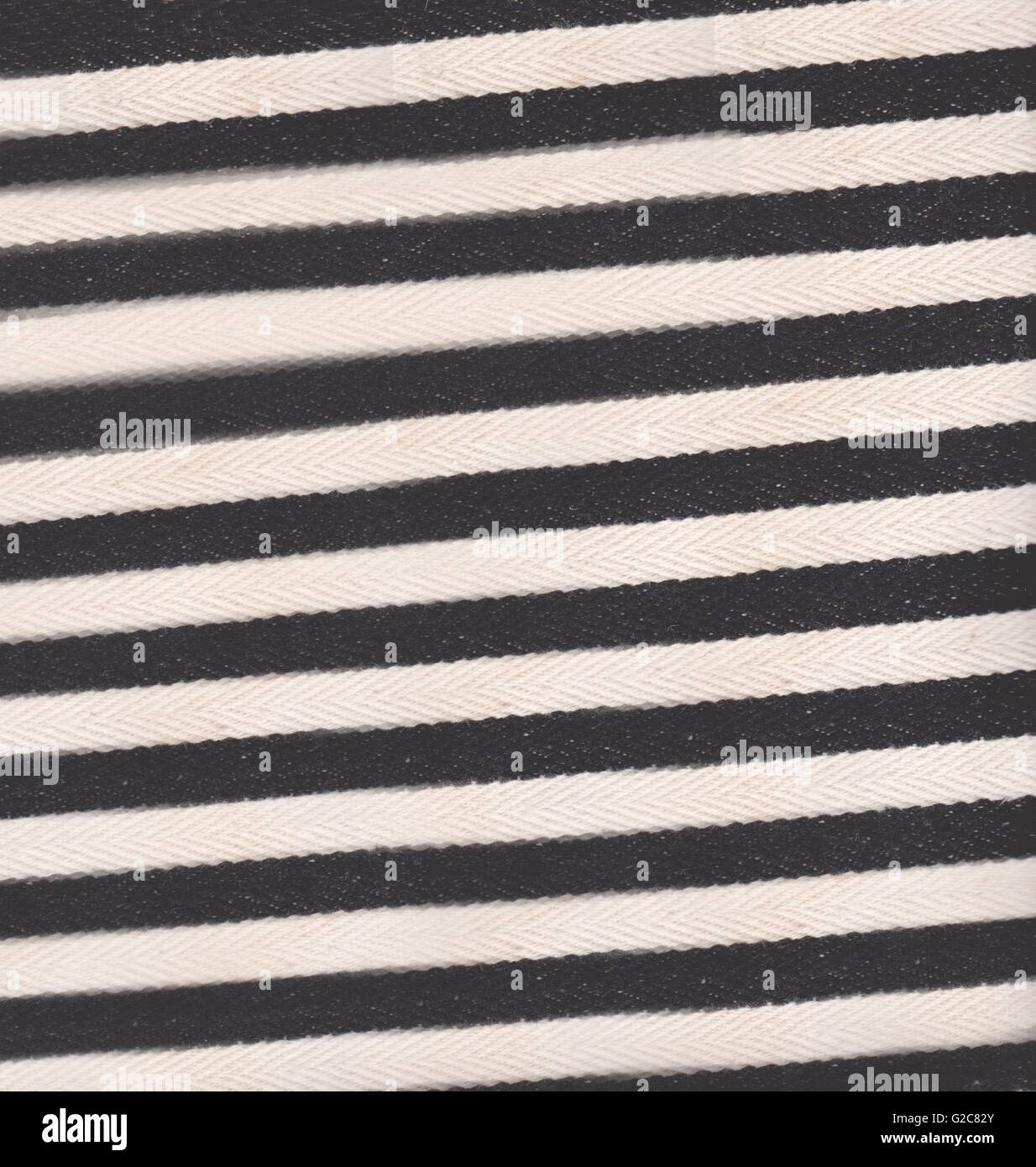 Textur von schwarzen und weißen Stoff Schmutz für das Hintergrunddesign. Stockfoto