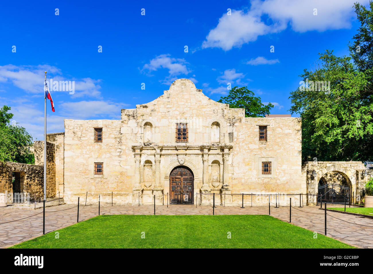 Die Alamo in San Antonio, Texas, USA. Stockfoto
