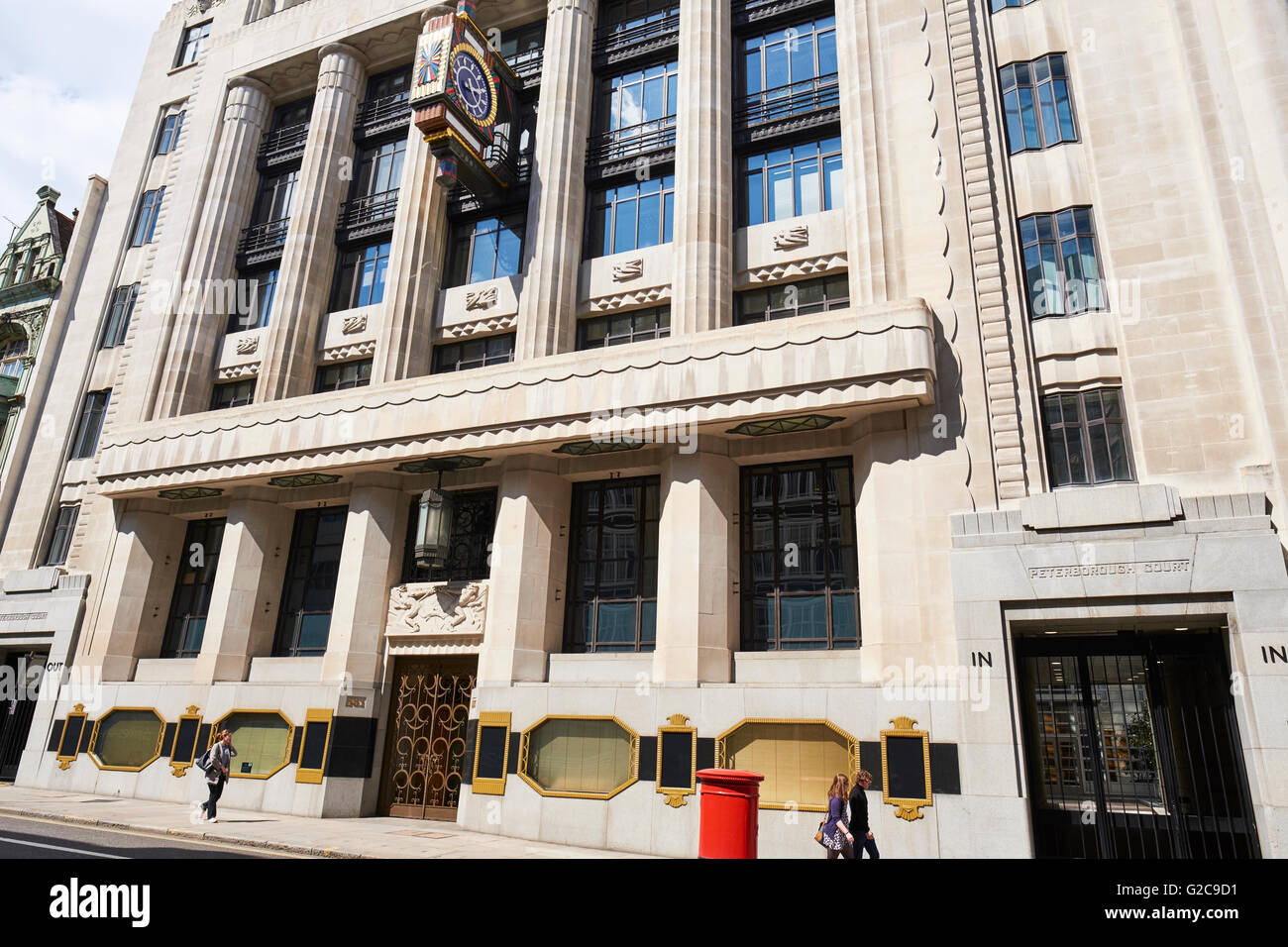 Art-Deco-Design von Peterborough Gericht ehemaligen Büros der der Daily Telegraph Fleet Street London UK Stockfoto