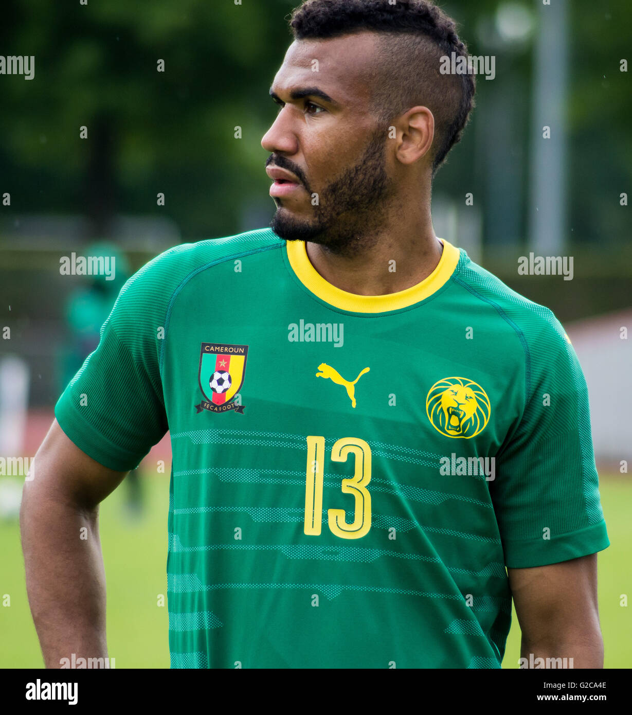 Eric Maxim Choupo Moting Spieler Nr 13 Kamerun Fussball Team Trainingseinheit In Nantes Frankreich Stockfotografie Alamy