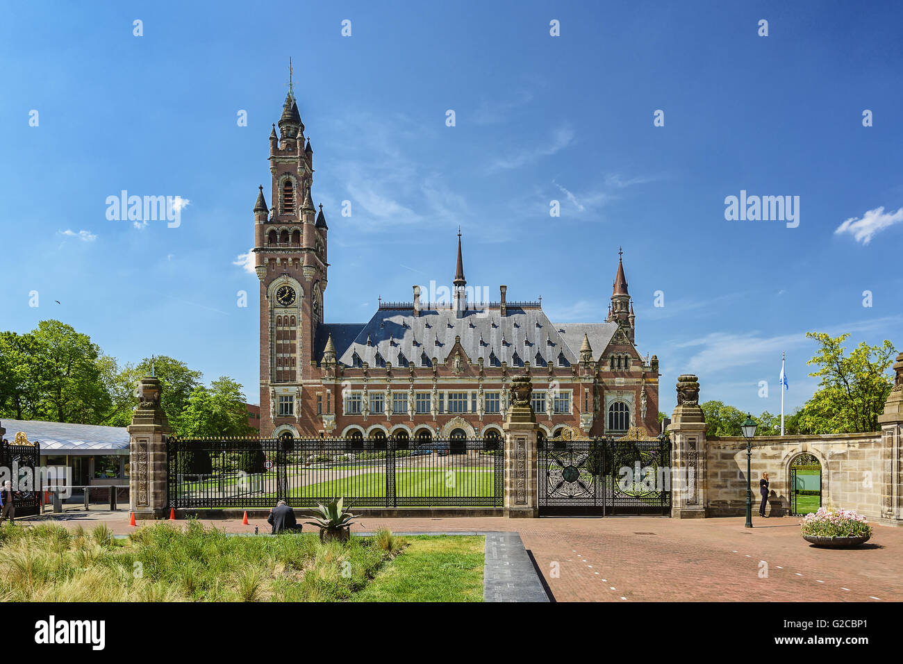 Der Friedenspalast in den Haag, Niederlande. Stockfoto