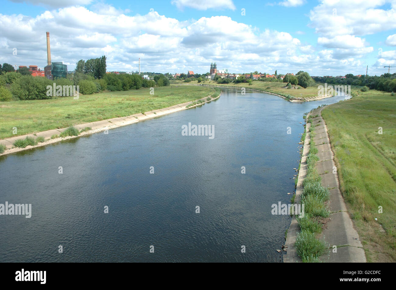 Warthe in Poznan in Polen Stockfoto