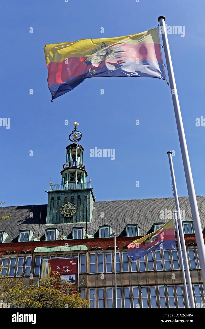 Rathaus, Emden, Ostfriesland, Niedersachsen, Deutschland Stockfoto