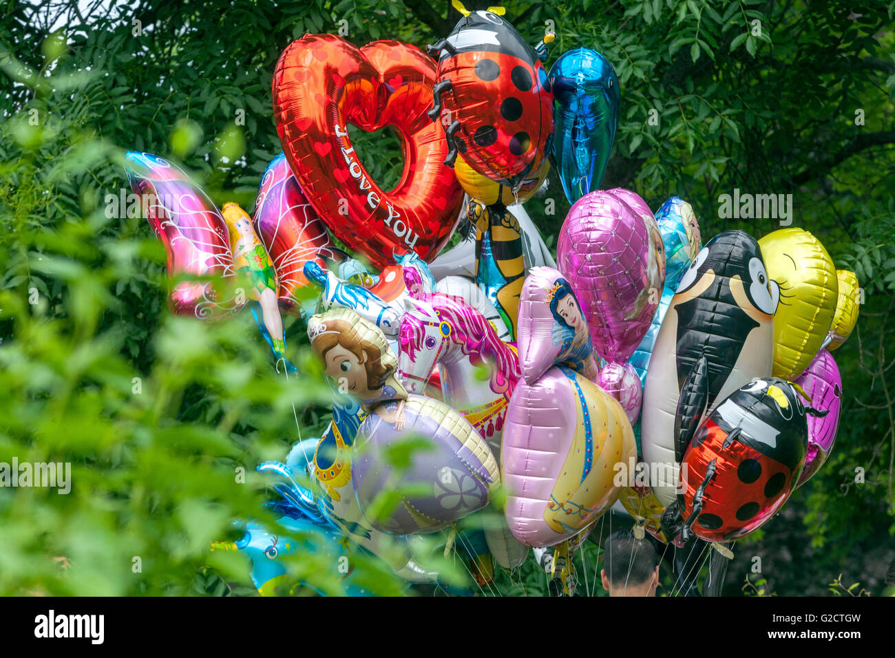 Helium-Ballons Stockfoto