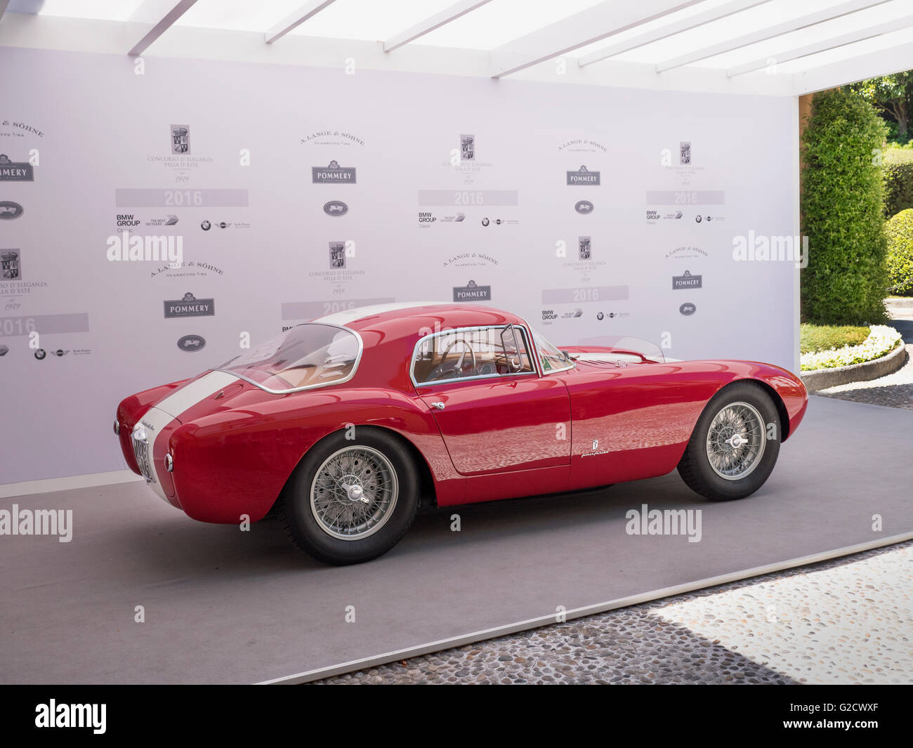 1954-Maserati A6 GCS-Gewinner des "Best in Show" 2016 Concours D'Elagence Villa d ' Este Como Italien Stockfoto