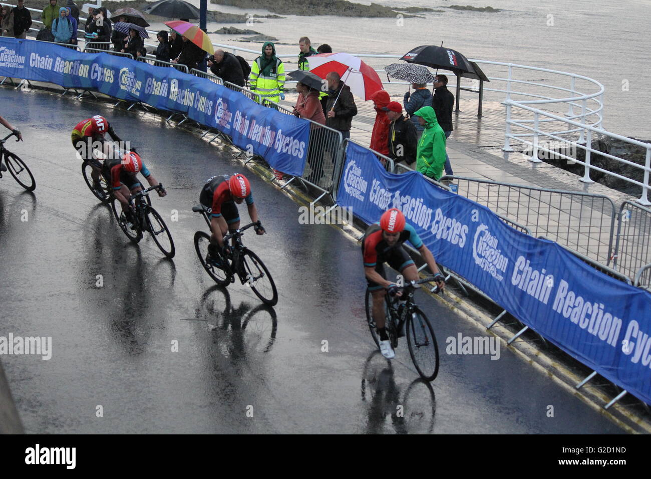 Aberystwyth, Wales, UK. 27. Mai 2016. Die Pearl Izumi Tour Serie professioneller Zyklus Rennen Freitag, 27. Mai 2016 Credit: mike Davies/Alamy Live News Stockfoto