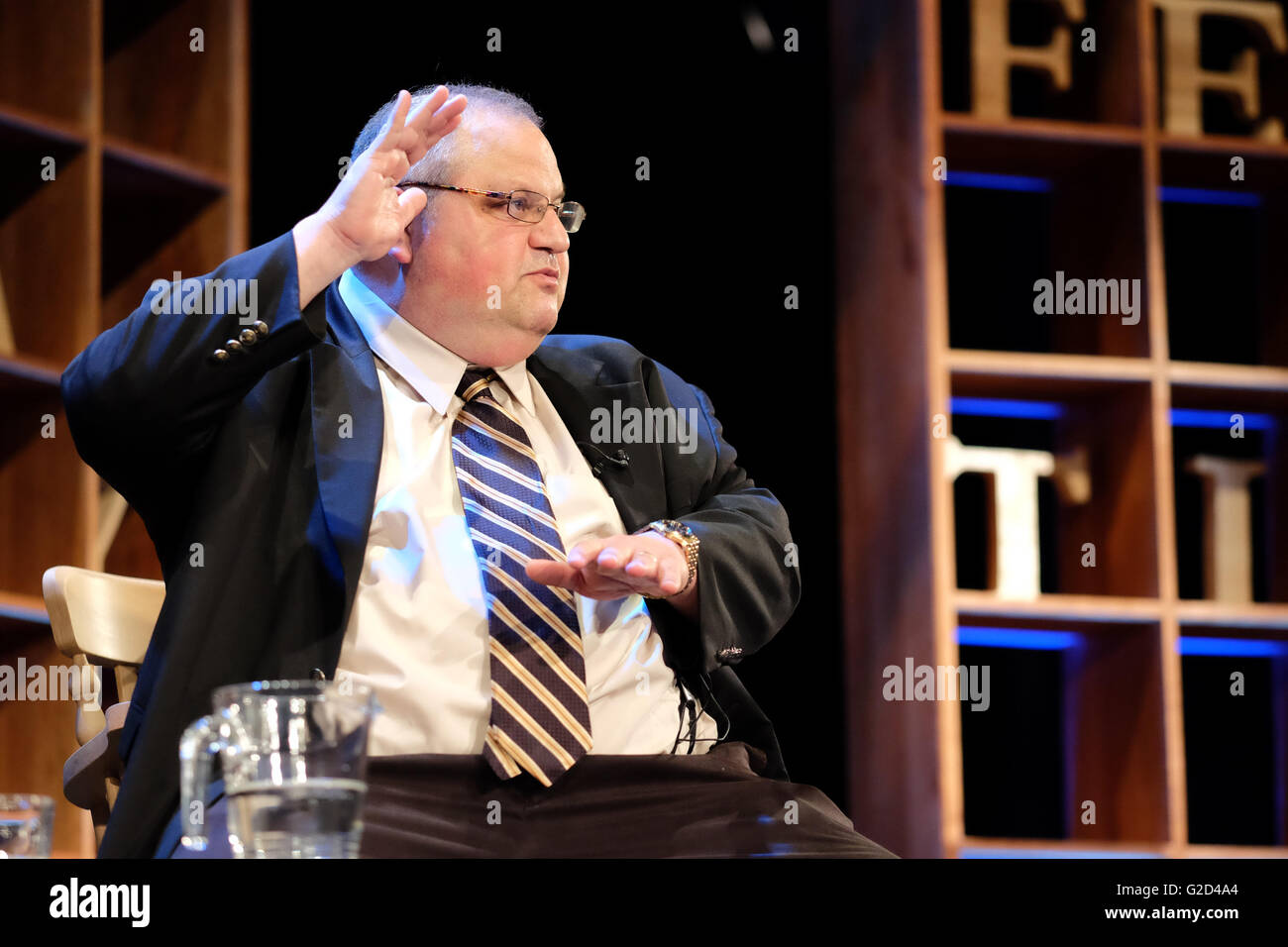 Hay Festival - Mai 2016 - Steve Silberman Gewinner der 2015 Samuel Johnson Prize spricht über Autismus und kognitive Funktion am Tag 3 dieser Jahre Hay Festival. Foto Steven Mai/Alamy leben Nachrichten Stockfoto