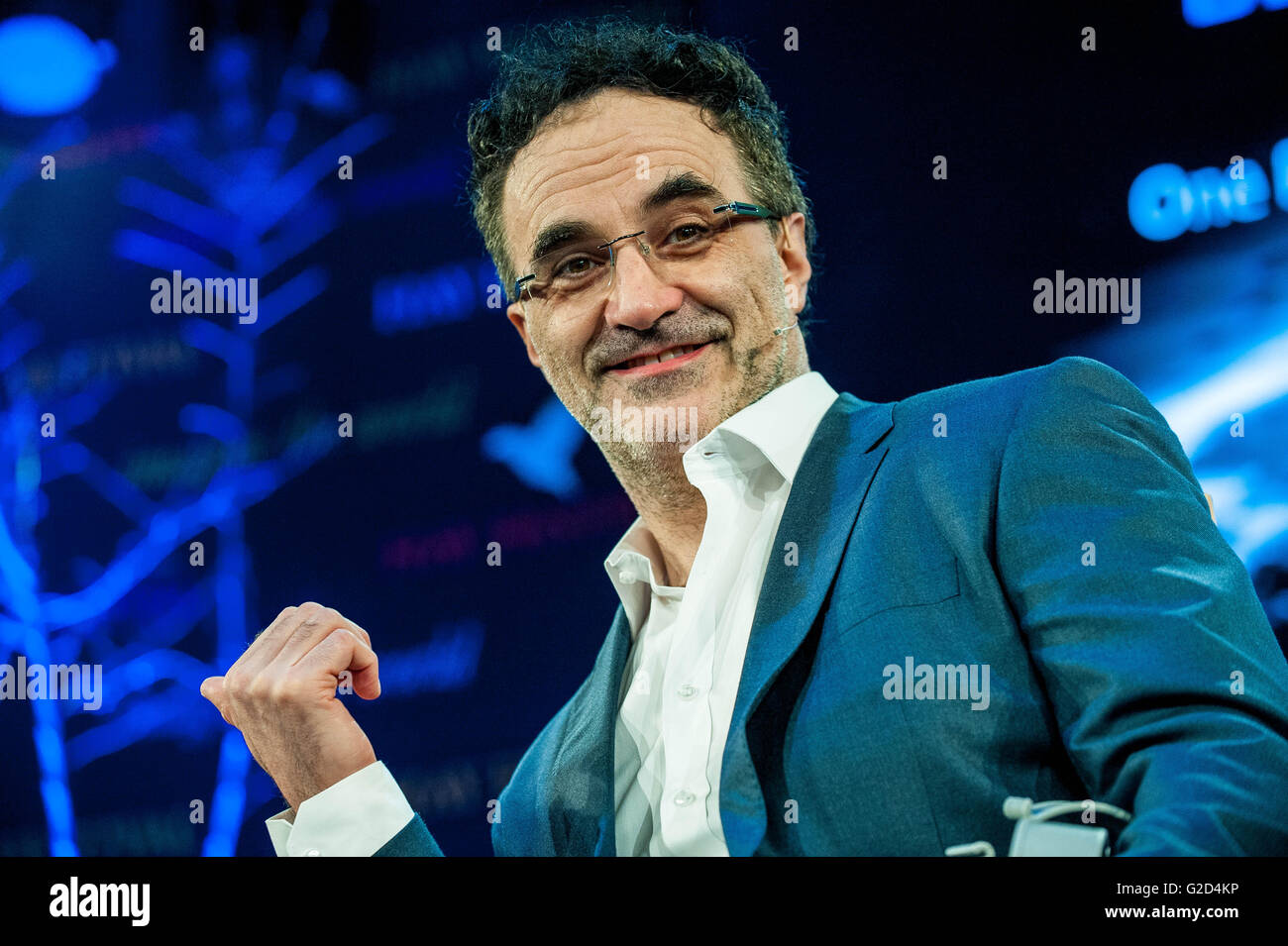 Heu auf Wye, Wales, UK Samstag 28 Mai 2016 Bild: Noel Fitzpatrick Re: die 2016 Hay Festival statt bei Hay on Wye, Powys, Wales Credit: D Legakis/Alamy Live News Stockfoto