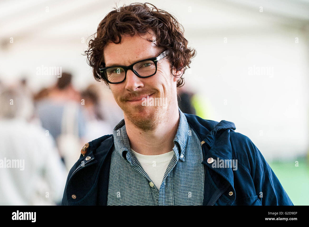 Heu auf Wye, UK Samstag 28 Mai 2016 Bild: Benedict Cumberbatch Re: die 2016 Hay Festival statt bei Hay on Wye, Powys, Wales Credit: D Legakis/Alamy Live News Stockfoto