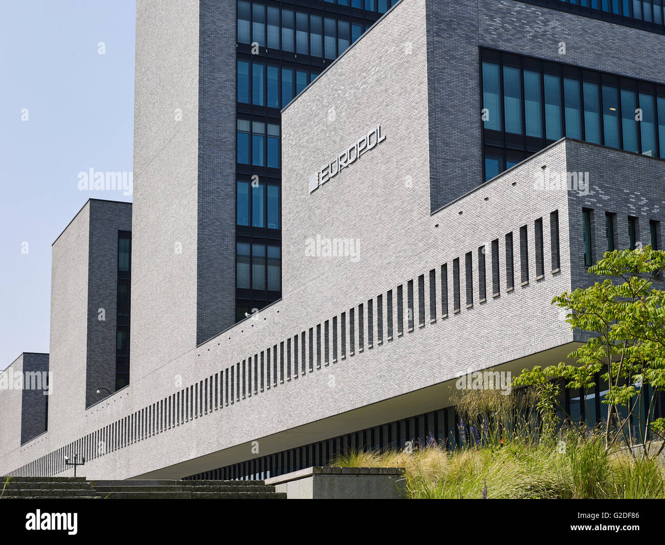 Büro von Europol, den Haag, Niederlande Stockfoto