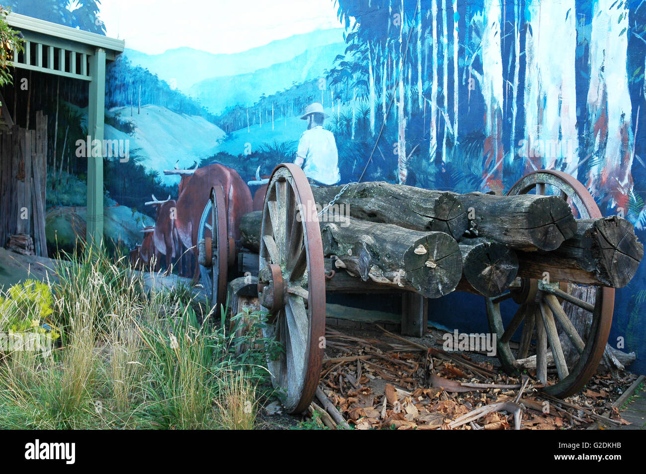 Drei dimensionales Bild bei Mirboo North, Victoria. Stockfoto