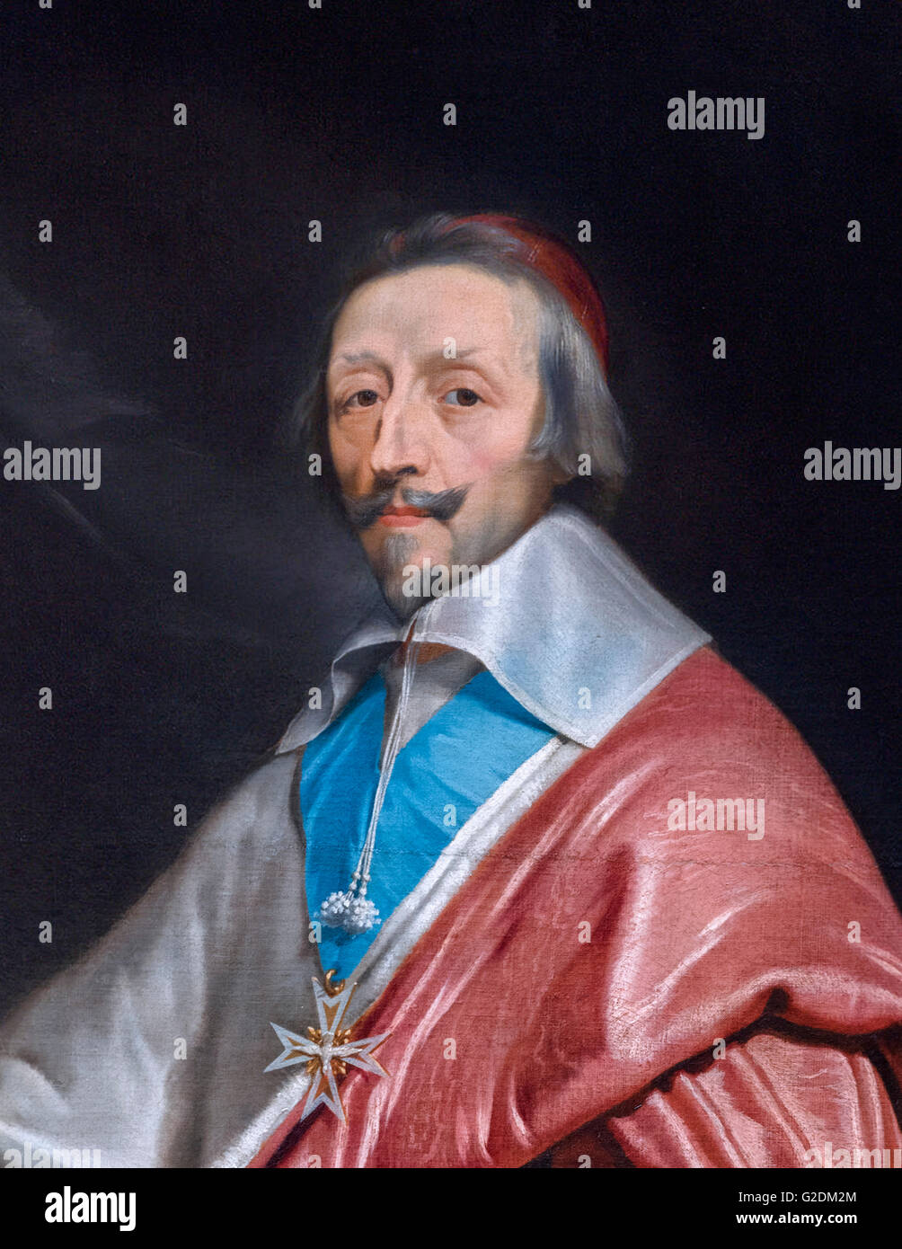 Kardinal Richelieu. Porträt von Armand Jean du Plessis, Kardinal-Herzog von Richelieu und von Fronsac (1585-1642) Stockfoto