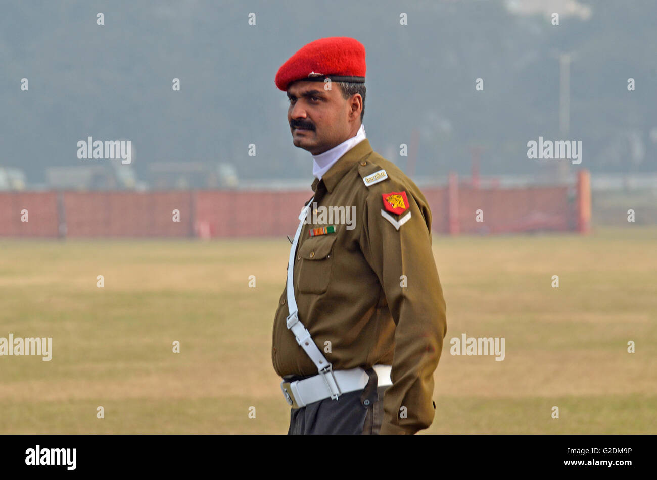 Indische Armee Personal während Vijay Divas feiern auf den historischen Sieg über Pakistan in Krieg 1971, Kolkata, Indien zu gedenken Stockfoto