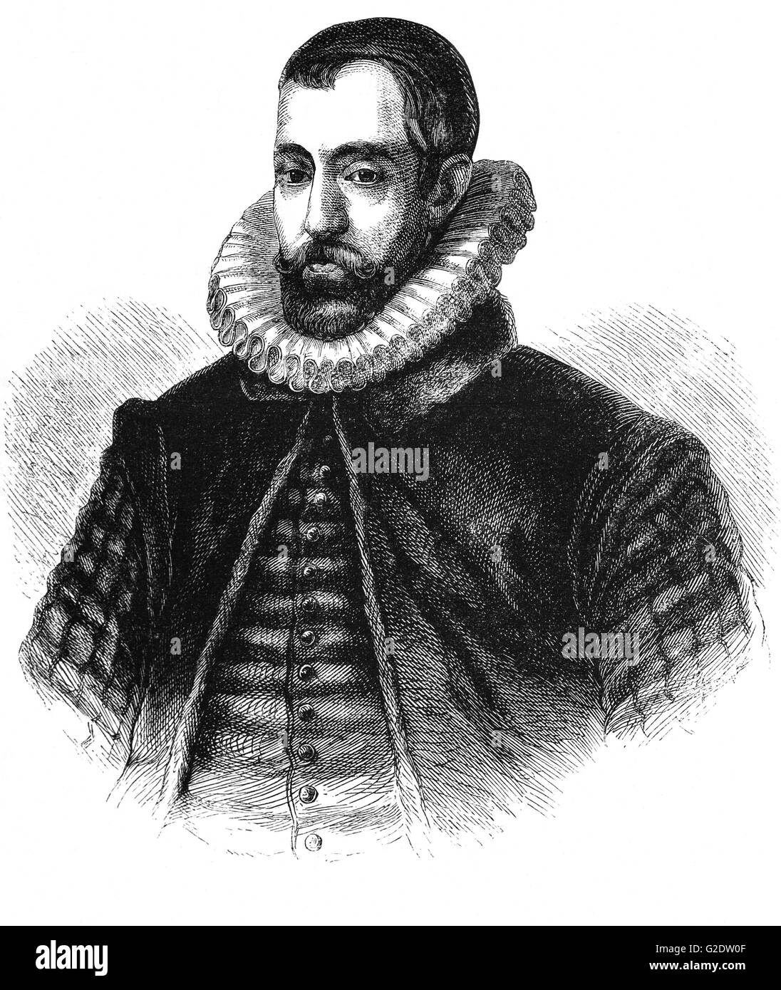 Sir Francis Walsingham (1532 – 1590) war erster Sekretär von Königin Elizabeth i. von England von 20 Dezember 1573 bis zu seinem Tod und wird im Volksmund als ihr "Spymaster" erinnert. Stockfoto