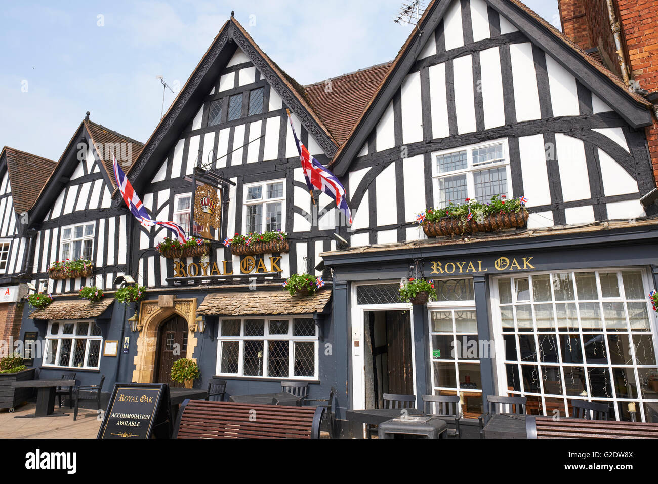 Royal Oak Gastwirtschaft Vine Street Evesham Wychavon Worcestershire UK Stockfoto