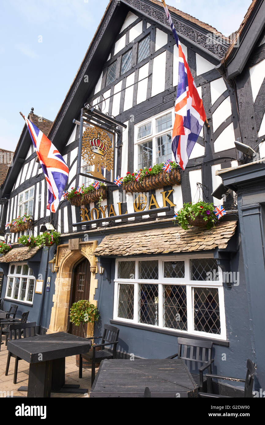 Royal Oak Gastwirtschaft Vine Street Evesham Wychavon Worcestershire UK Stockfoto