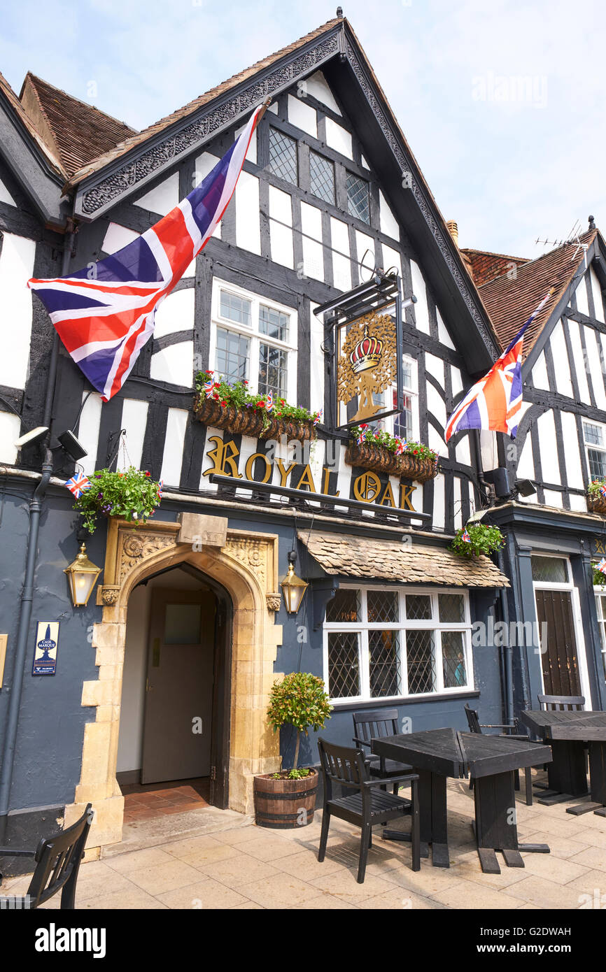 Royal Oak Gastwirtschaft Vine Street Evesham Wychavon Worcestershire UK Stockfoto