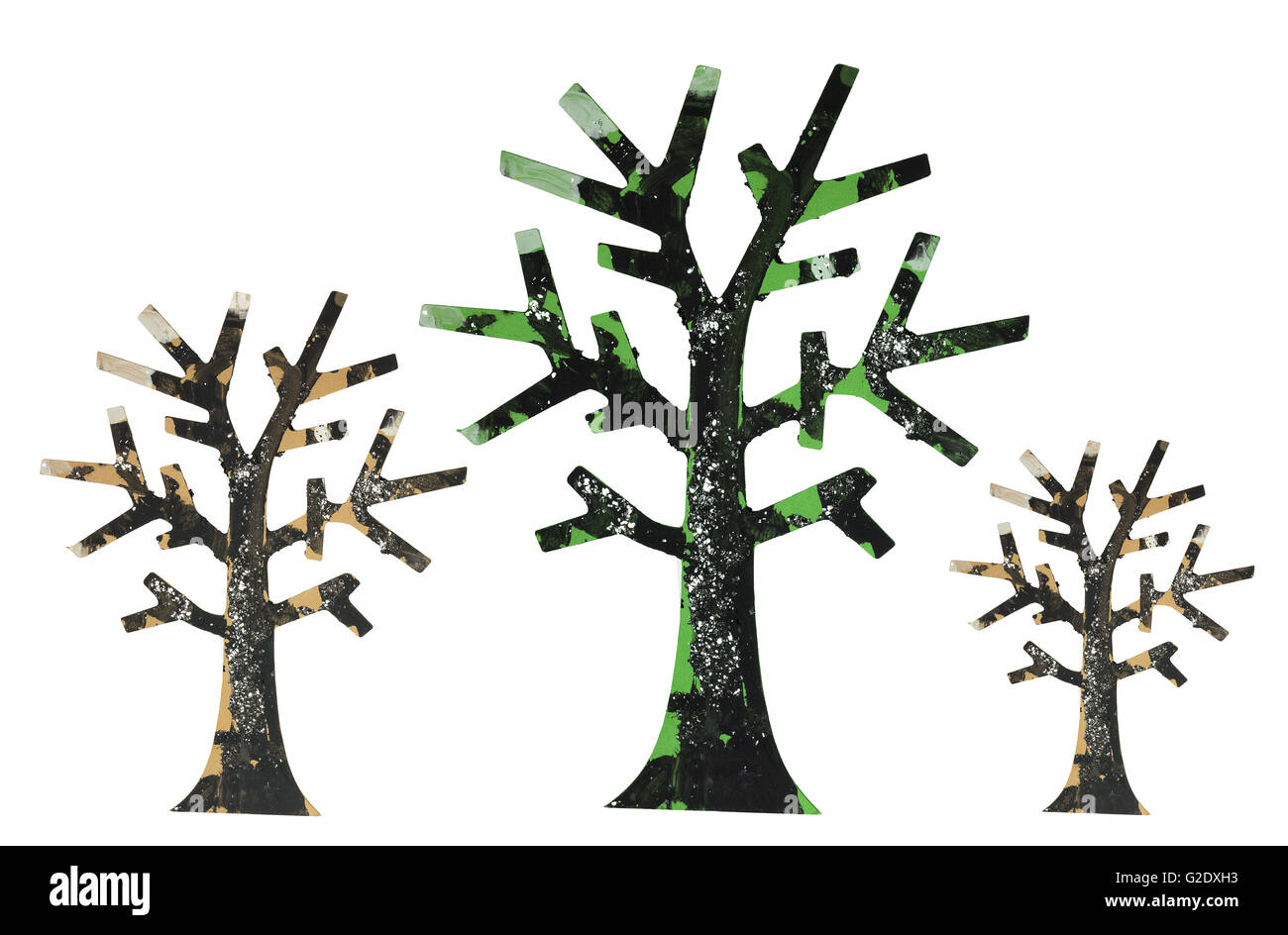 Miniatur Baumschmuck Stockfoto