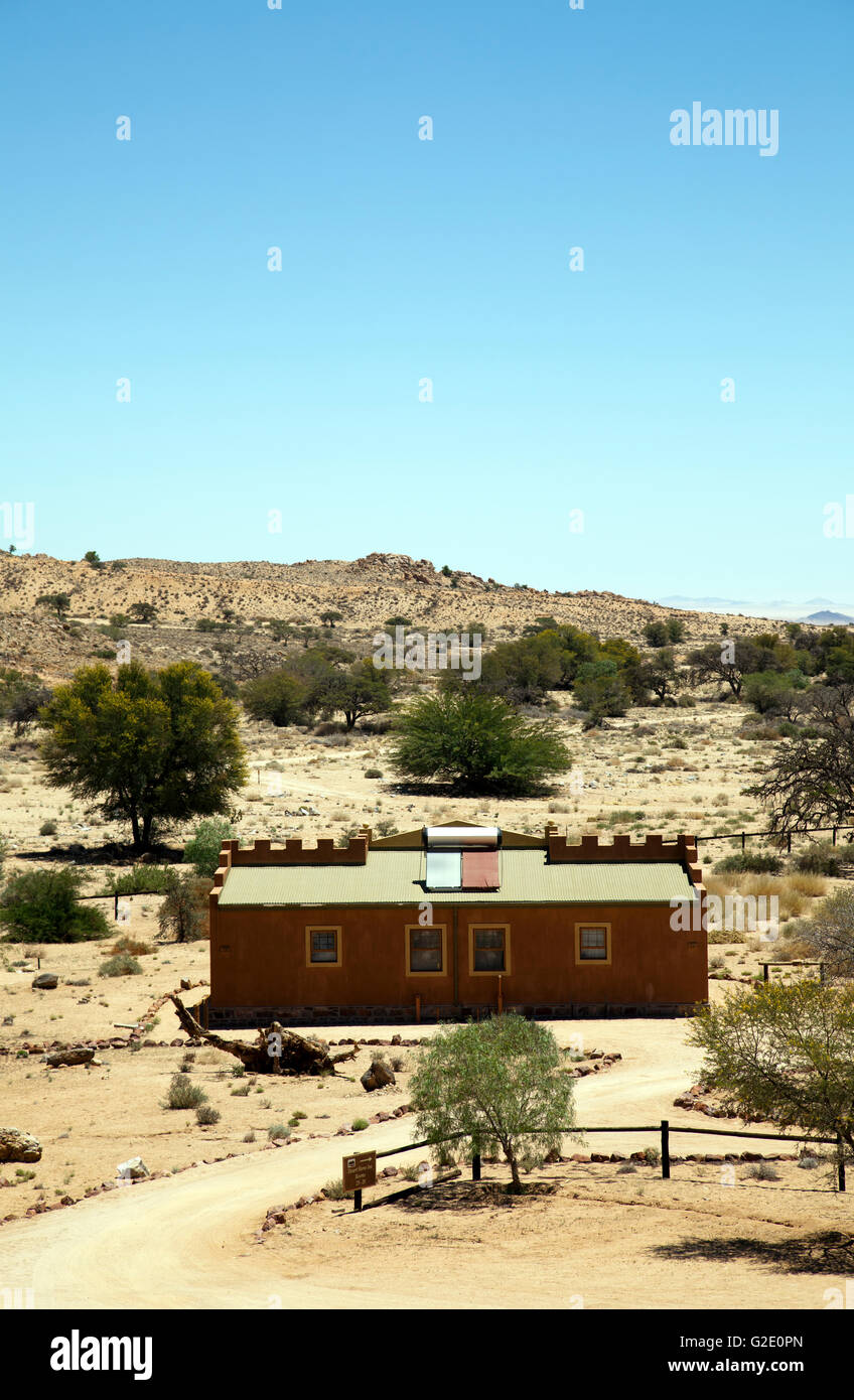 Klein Aus Vista Lodge inmitten Aus Bergen in Namibia Stockfoto