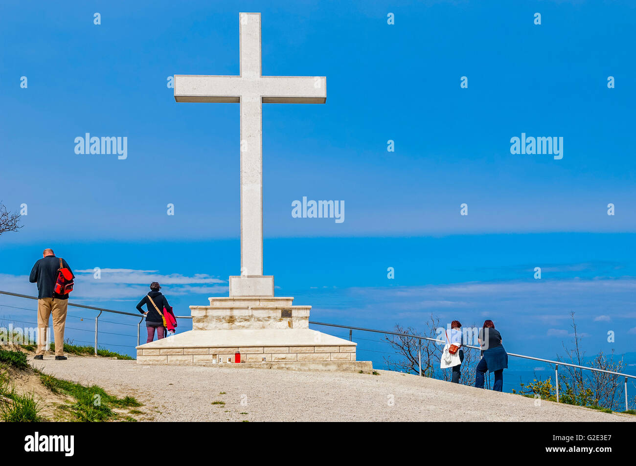 Slowenien Küste und Kras Strunjan geschützten Bereich Heilig Kreuz Stockfoto