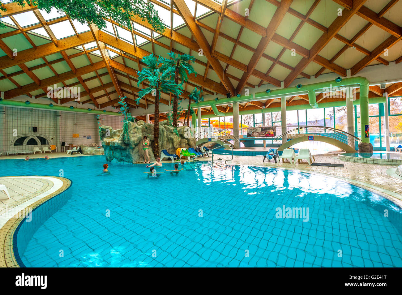 Slowenien Catez-The Spa Thermal Pools thematische - wie viel die Kinder Stockfoto