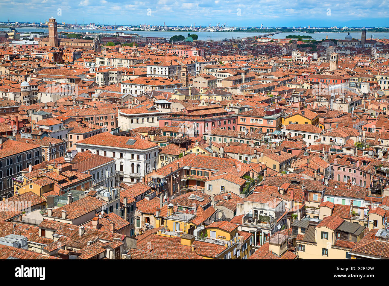 Luftaufnahme der Stadt Venedig, Italien Stockfoto