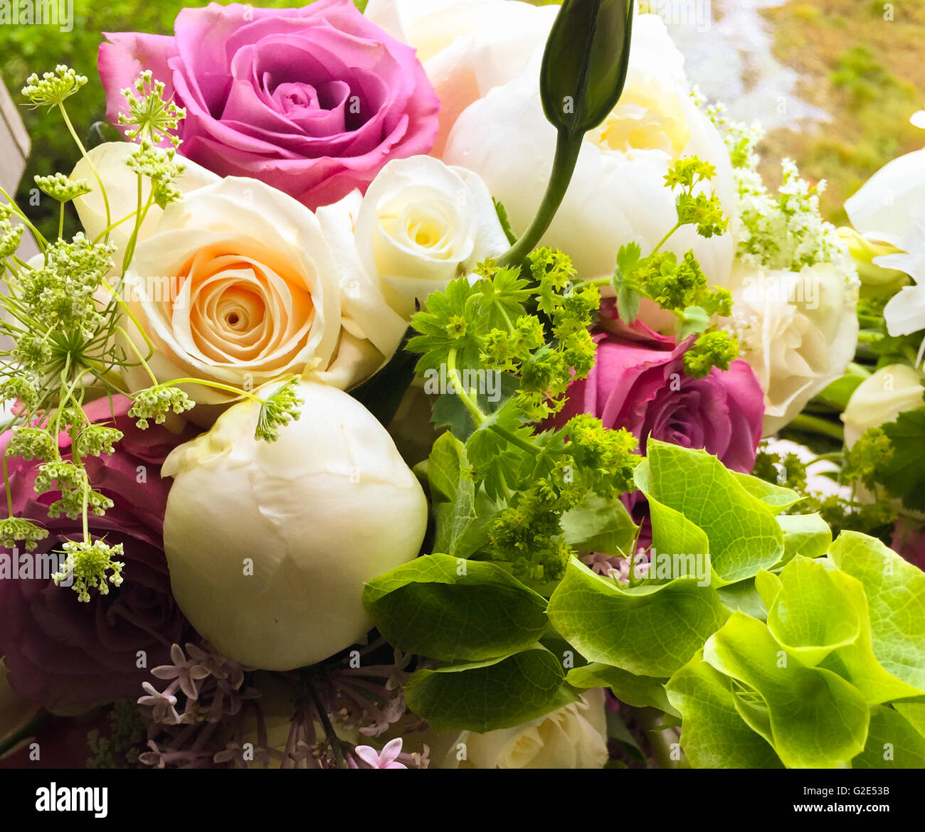 Bouquet von frischen Schnittblumen Stockfoto