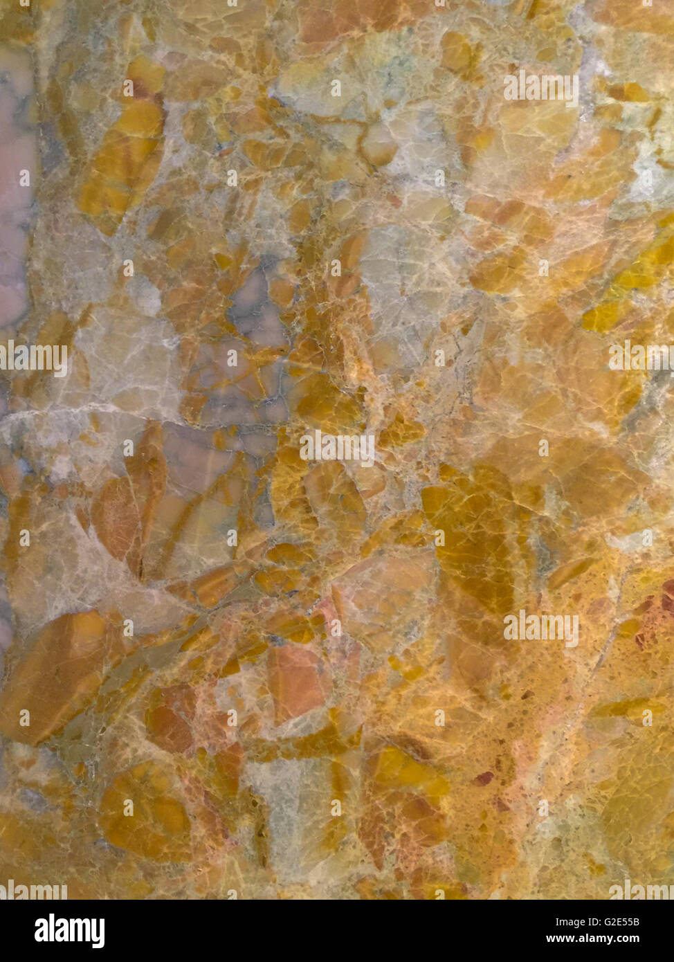 Detail eines reichen farbigen Marmor Stockfoto