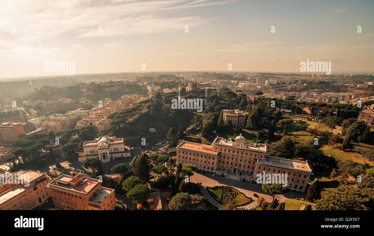 Rom, Italien: Gärten der Staat der Vatikanstadt Stockfoto