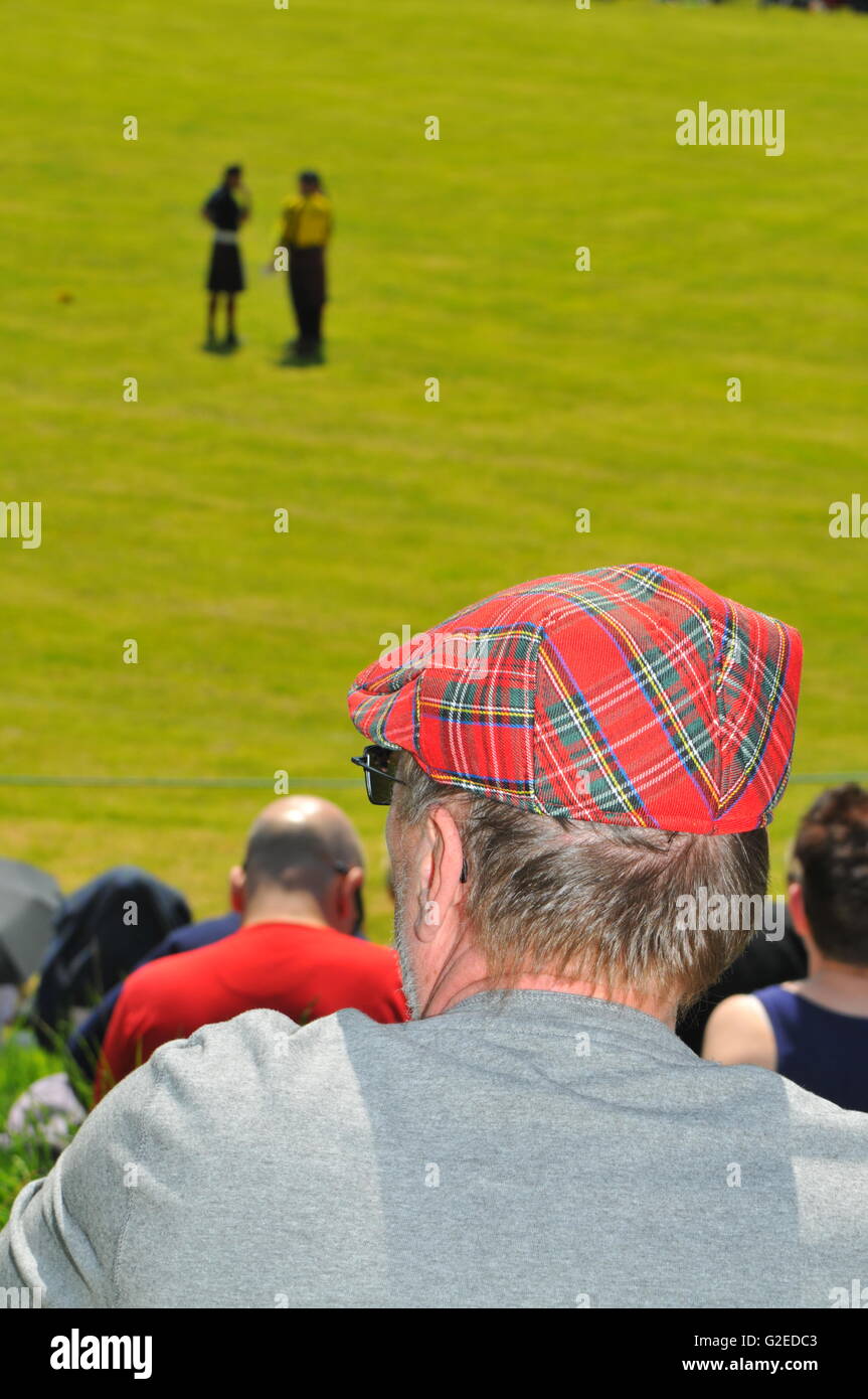 Blair Atholl, Perthshire, Schottland, Großbritannien. 29. Mai 2016. Zuschauer an die Atholl Highland Gathering, Highland Games. Bildnachweis: Cameron Cormack/Alamy Live-Nachrichten Stockfoto