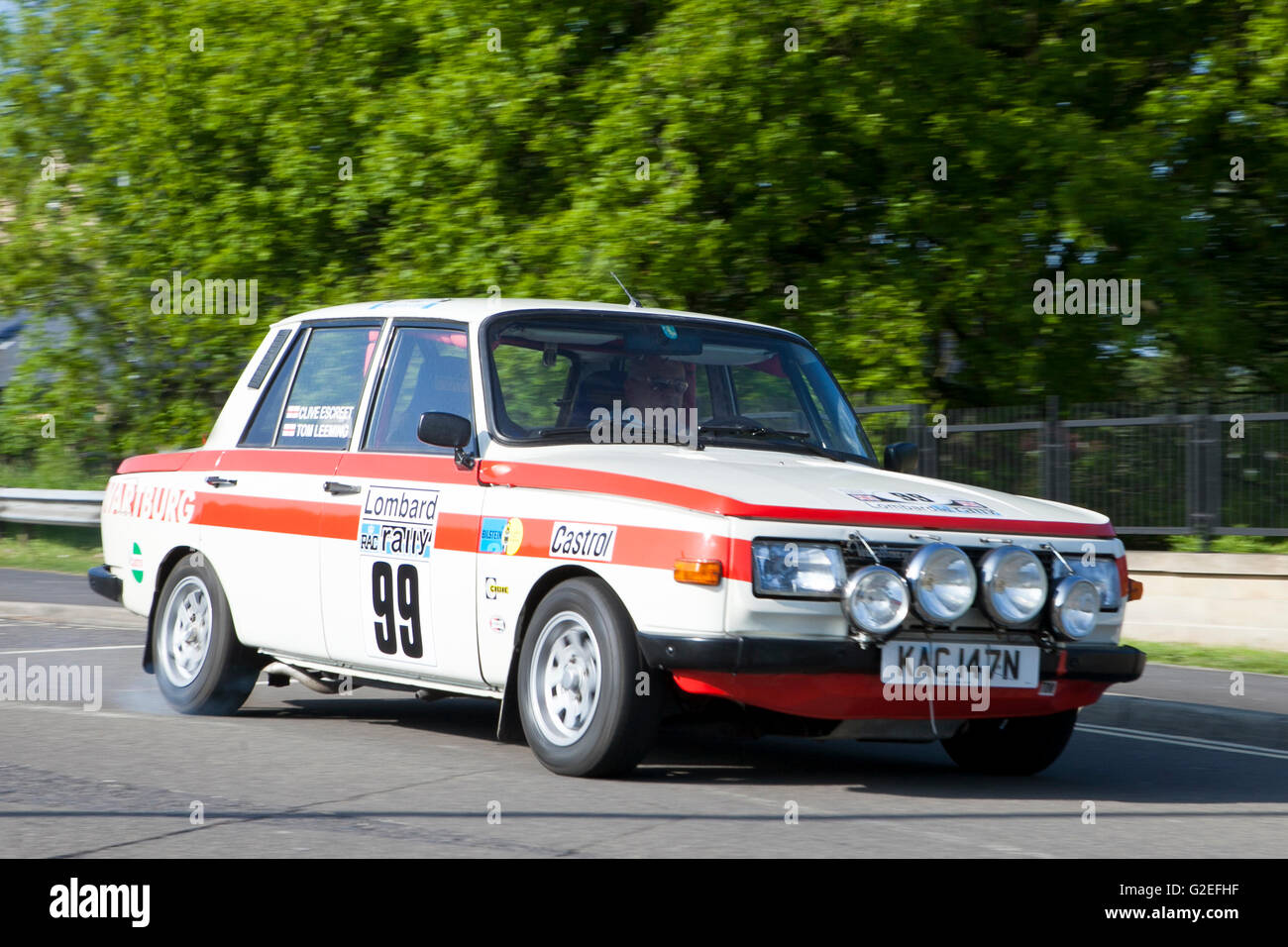 Skoda, Klassiker, Rallye, Sport, Auto, Pendle, Lancashire, UK. 29. Mai 2016. Die Motoren brüllten in der rollenden Pennine Hills heute als Supersportwagen von klassisch bis zum heutigen Tag für die Charity-PowerFest angekommen treffen in Pendle. Bildnachweis: Cernan Elias/Alamy Live-Nachrichten Stockfoto