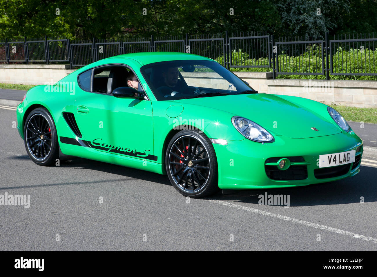 Porsche, 911, Cayman, s, Sport, Pendle, Lancashire, UK. 29. Mai 2016. Die Motoren brüllten in der rollenden Pennine Hills heute als Supersportwagen von klassisch bis zum heutigen Tag für die Charity-PowerFest angekommen treffen in Pendle. Bildnachweis: Cernan Elias/Alamy Live-Nachrichten Stockfoto