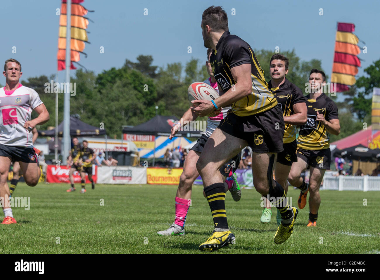 Christchurch, Dorset, UK. 29. Mai 2016. Bournemouth 7-Festival. Jährliche Veranstaltung in Bournemouth Sports Club.  Bildnachweis: Gillian Downes/Alamy Live-Nachrichten. Stockfoto