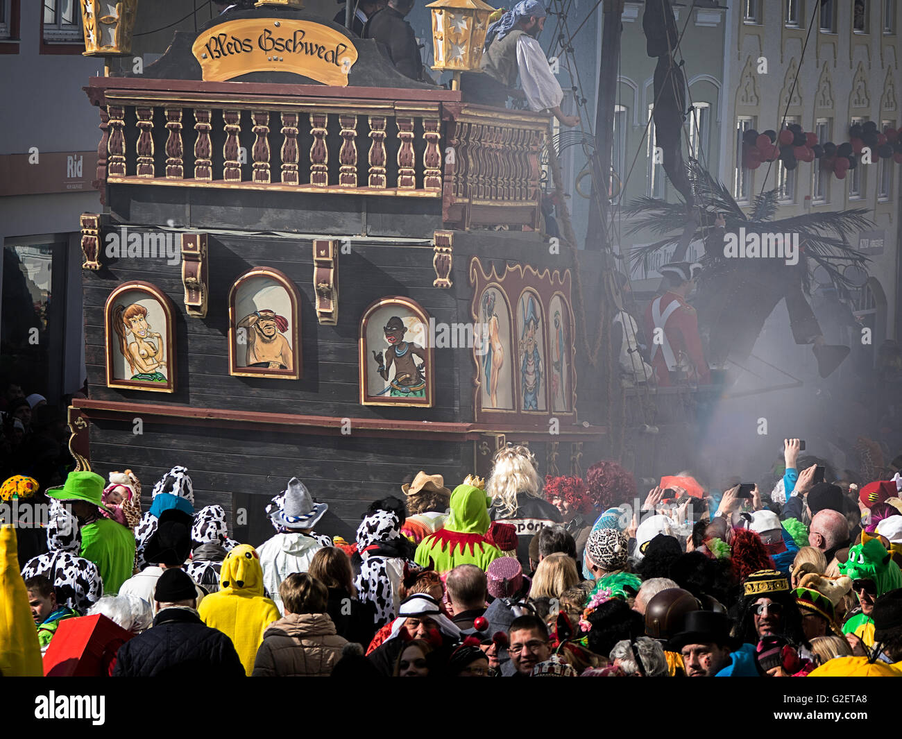 DE - Bayern: Karneval (Fasching) Detail in Bad Tölz Stockfoto