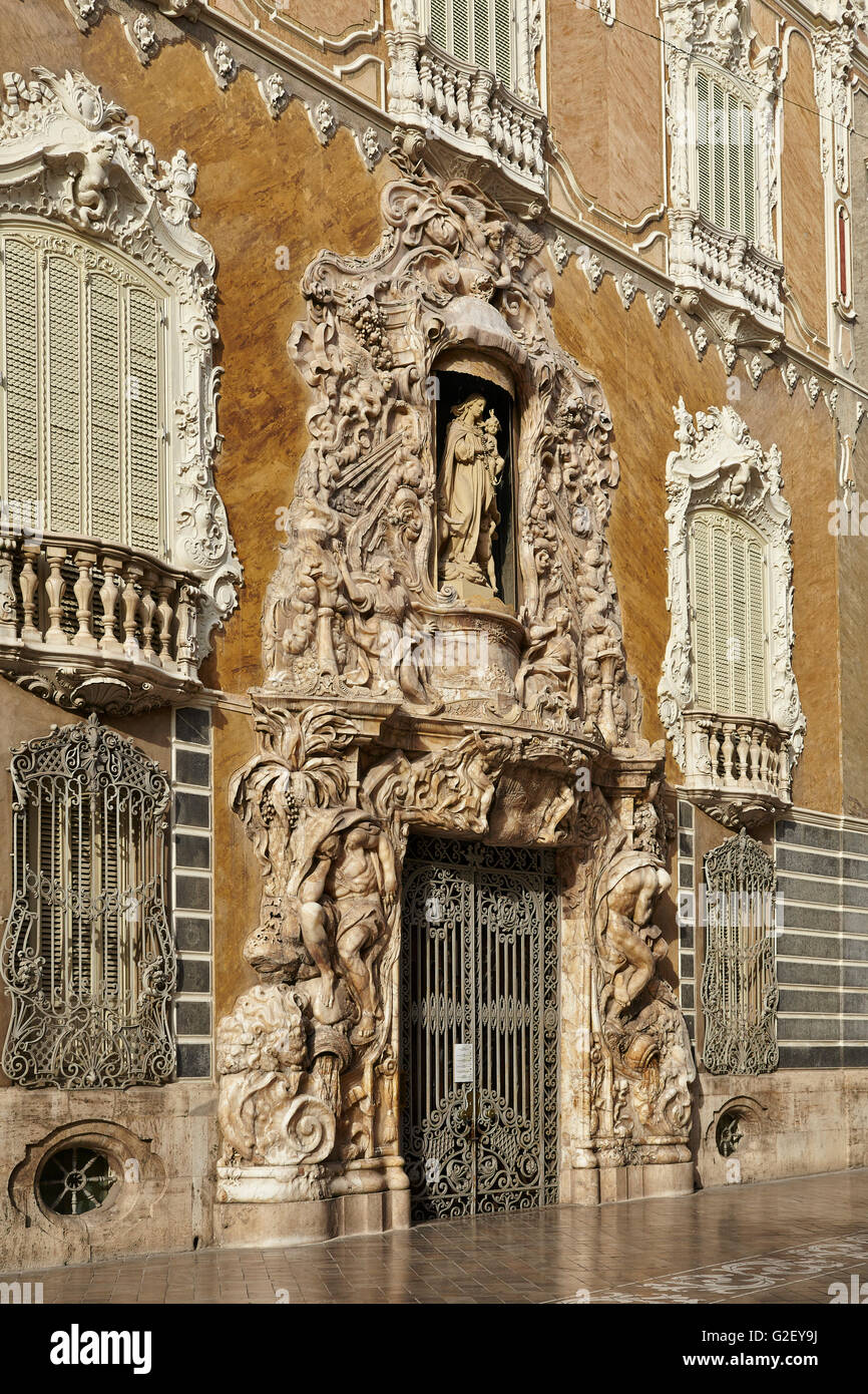 Marqués de Dos Aguas Palast. Valencia. Comunitat Valenciana. Spanien. Stockfoto