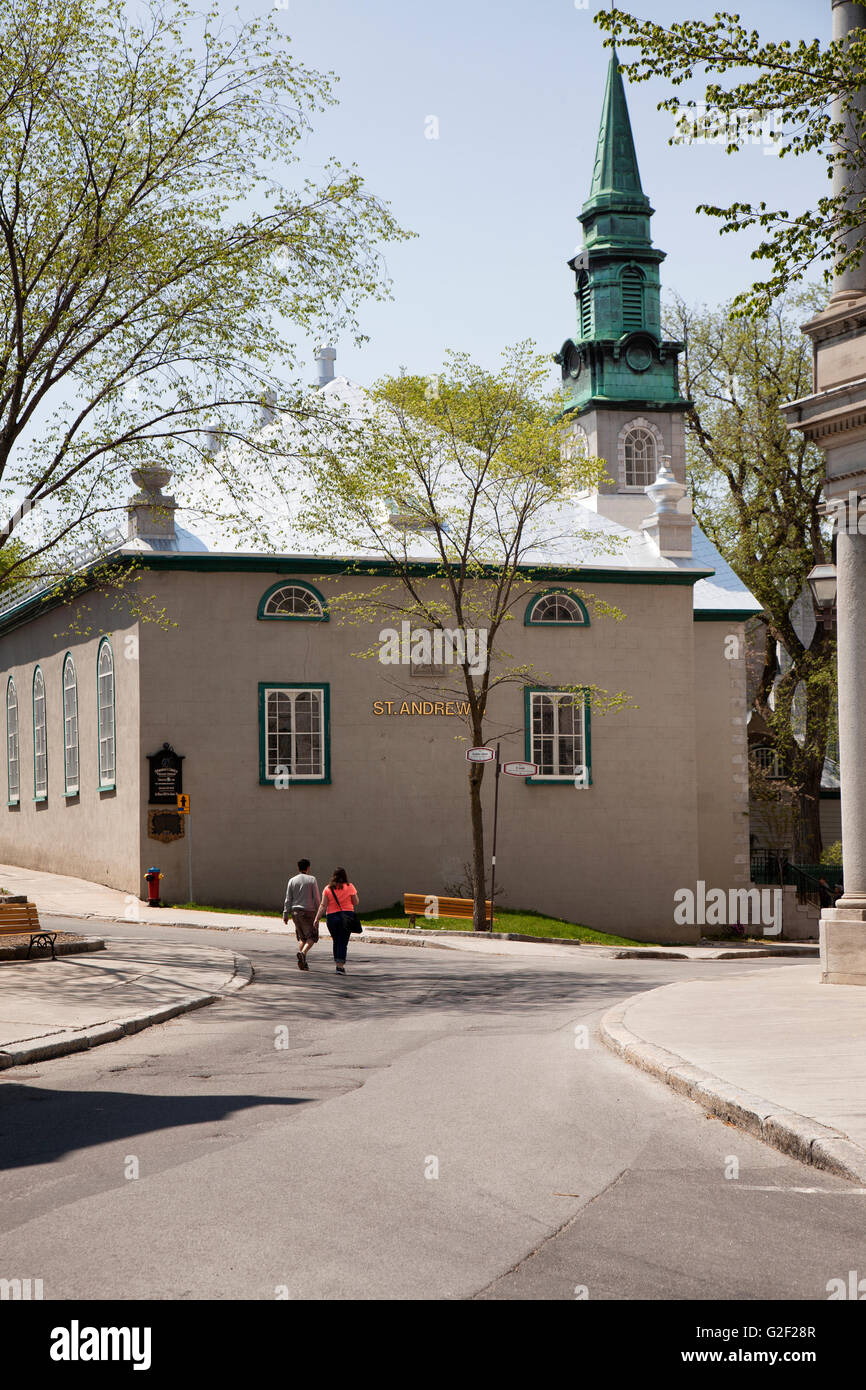 QUEBEC CITY - 23. Mai 2016: St. Andrew Presbyterian Church, Quebec City ist eine Presbyterianische Kirche in Kanada-Gemeinde in der Stockfoto