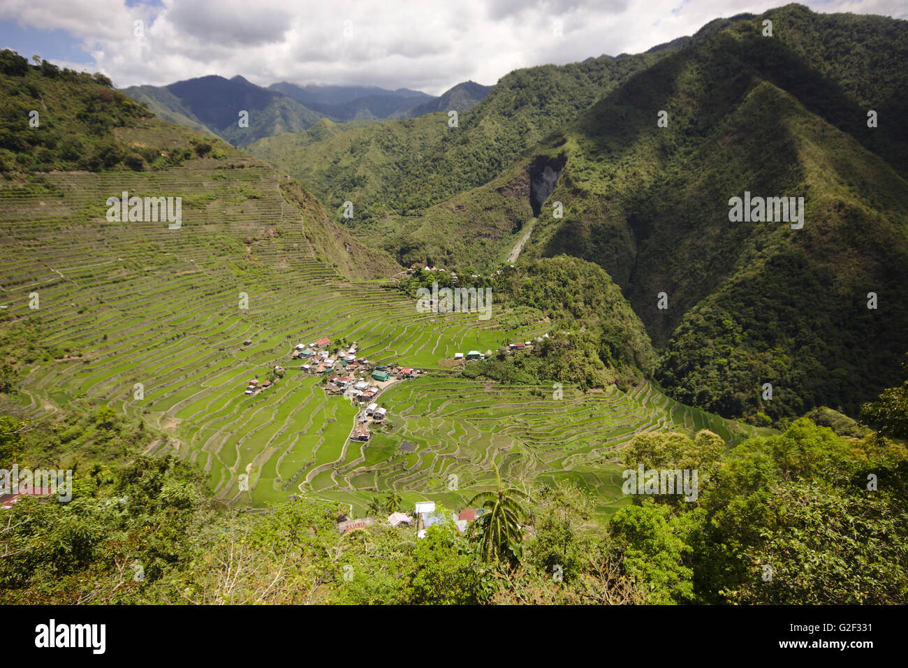 Reisterrassen Ifugao und das Dorf Batad, nördlichen Luzon, Philippinen Stockfoto