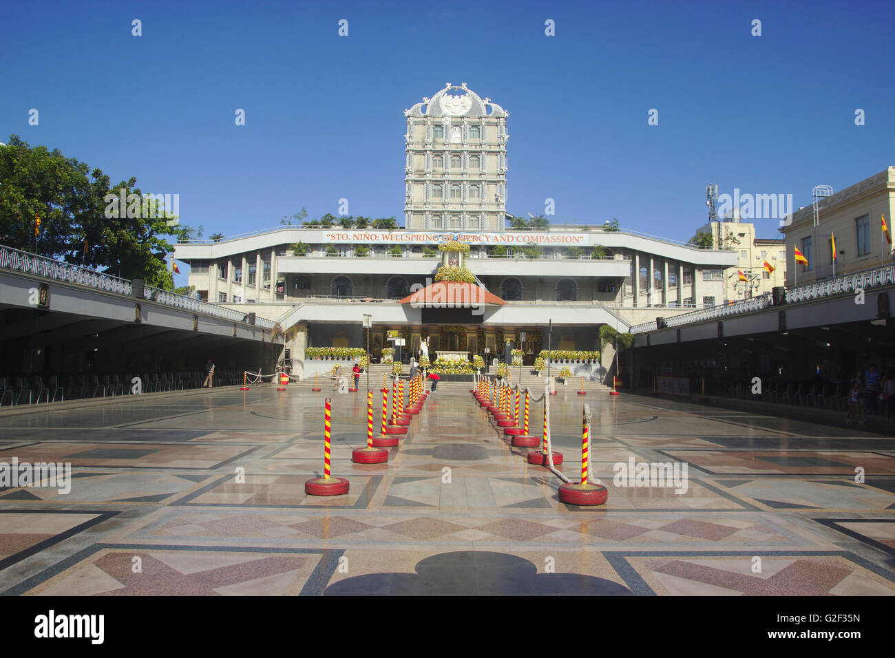 Platz zur Wallfahrt vor Basilica Minore del Santo Nino, Philippinen, Cebu City Stockfoto