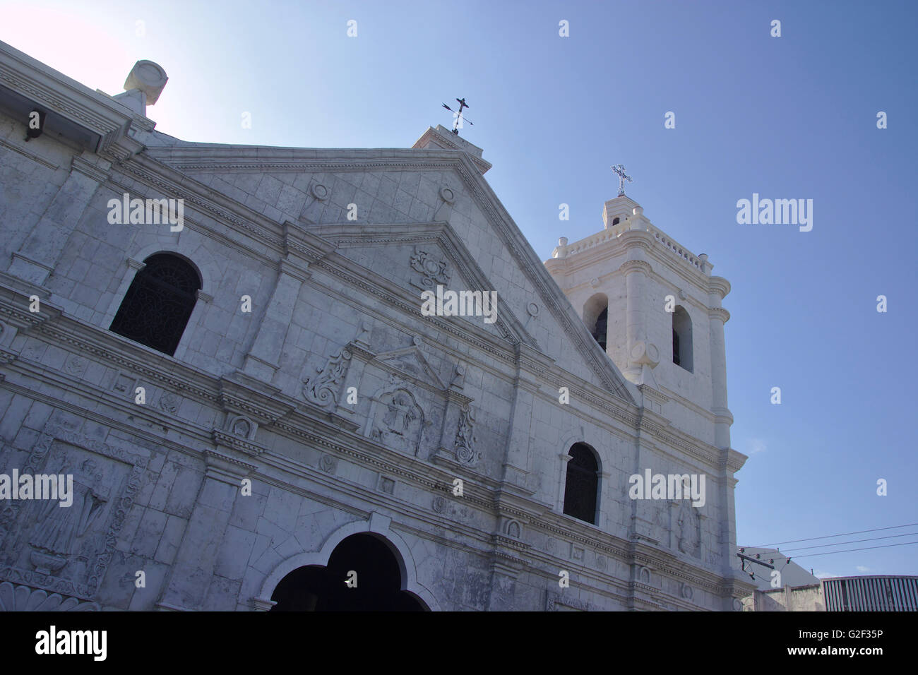 Basilica Minore del Santo Nino, Fassade, Cebu City, Philippinen Stockfoto