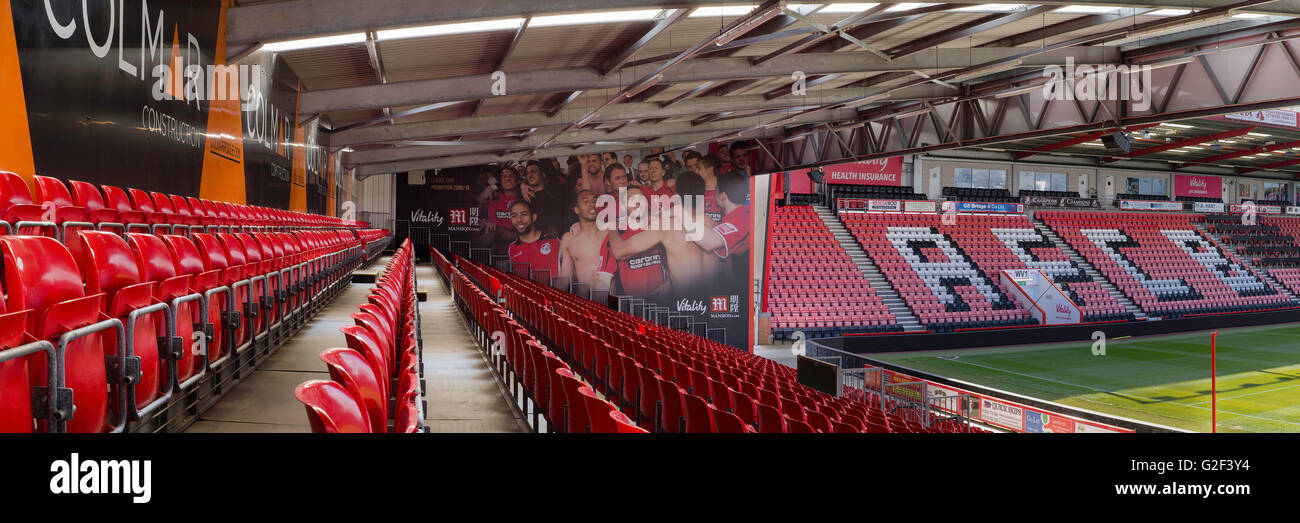 Der Ted McDougal temporäre stehen bei AFC Bournemouth, Dean Court, Vitalität Satdium Stockfoto